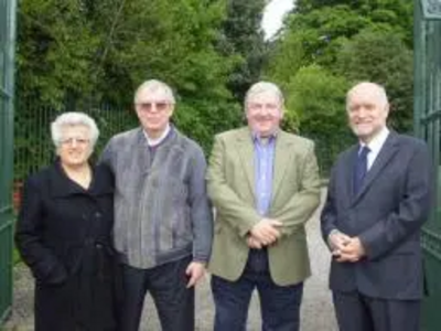 Cllrs David & Karimeh Foster with John East & Steve Duncan