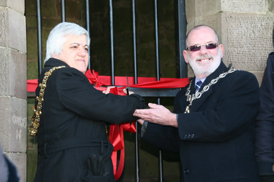 Mayors opening Darwen Tower