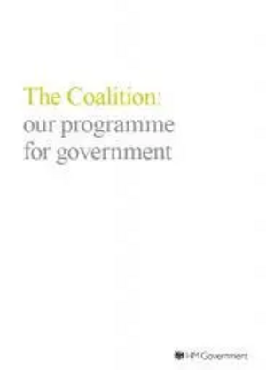 Coalition Agreement - front cover