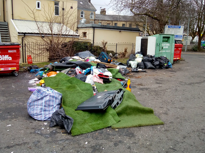 Atlas Rd car park rubbish