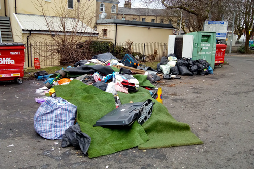 Atlas Rd car park rubbish